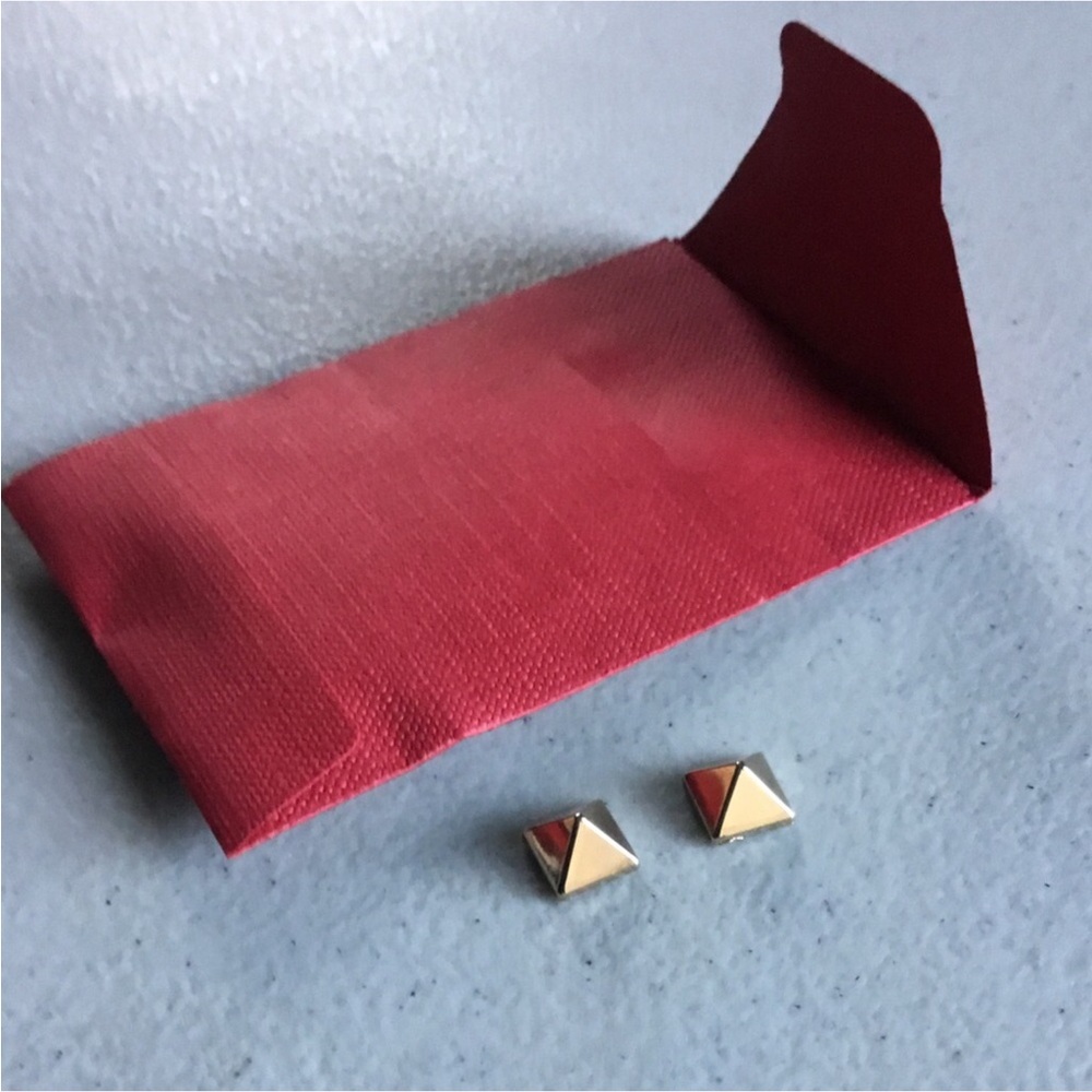 VALENTINO SET OF TWO SILVER STUDS NO OTHER TOOLS IN ORIGINAL ENVELOPE - Picture 7 of 8